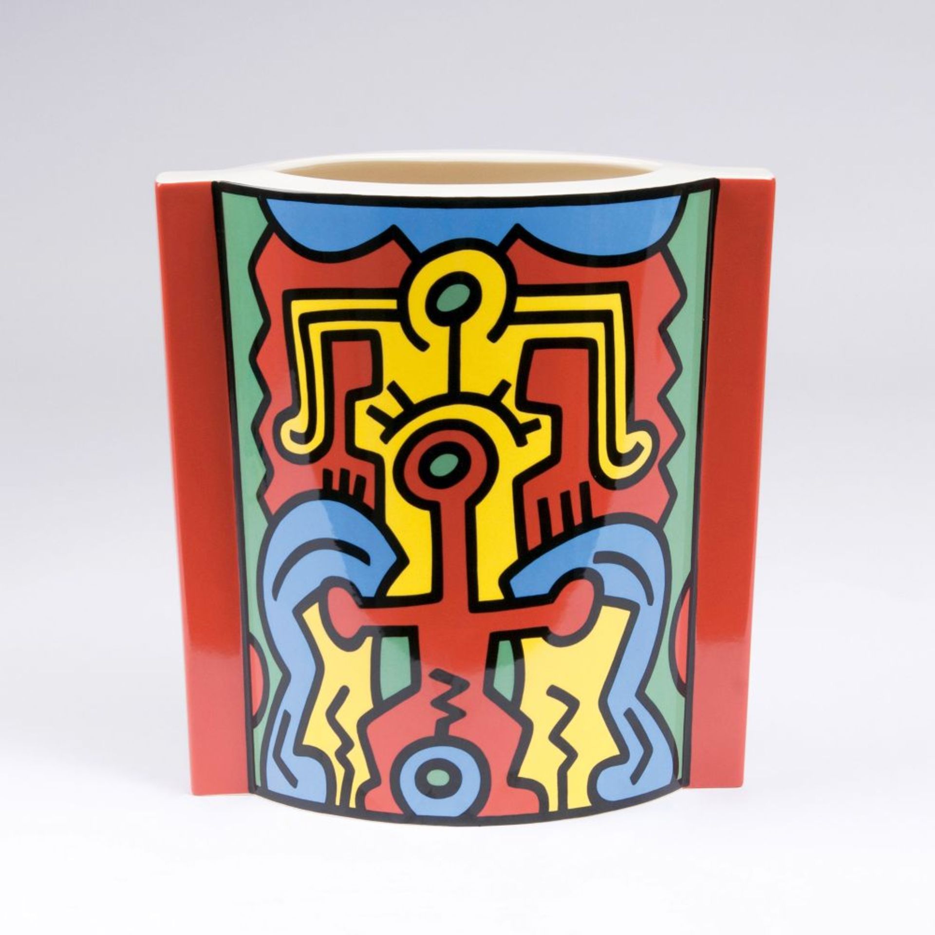 Keith Haring (Reading/Pennsylvania 1958 - New York 1990). Skulpturale Vase 'No. 2 Spirit of Art'