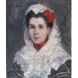Gustave Henri Colin (Arras 1828 - Paris 1910). Junge Frau mit Mantilla.