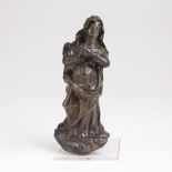 Frühbarocke Figur 'Maria aus einer Kreuzigungsgruppe'.