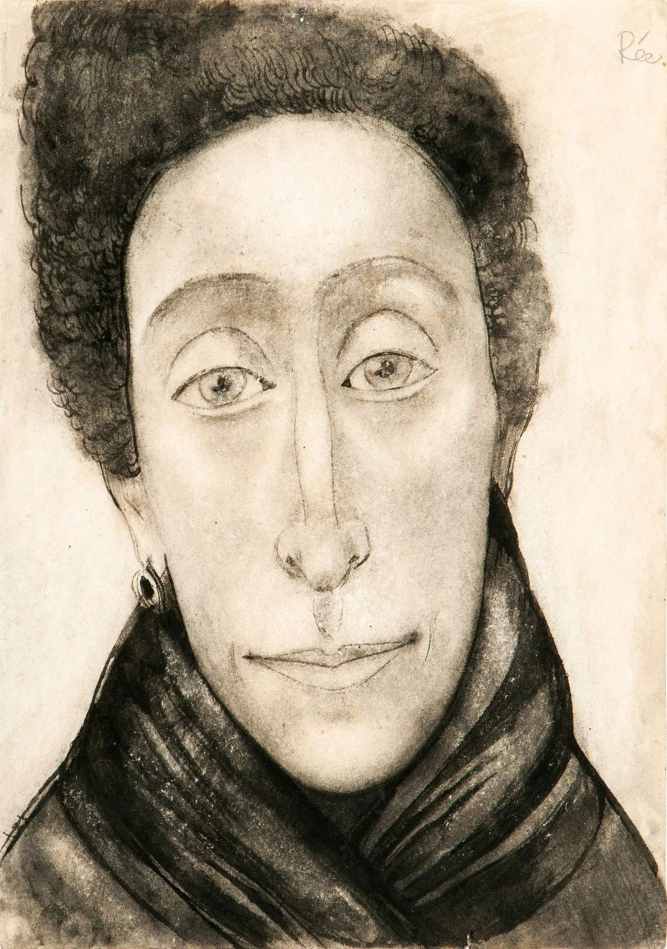 Anita Rée (Hamburg 1885 - Kampen 1933). Mulattin. 1922/25, Tuschzeichnung, 26,5 x 19,5 cm, r. o.