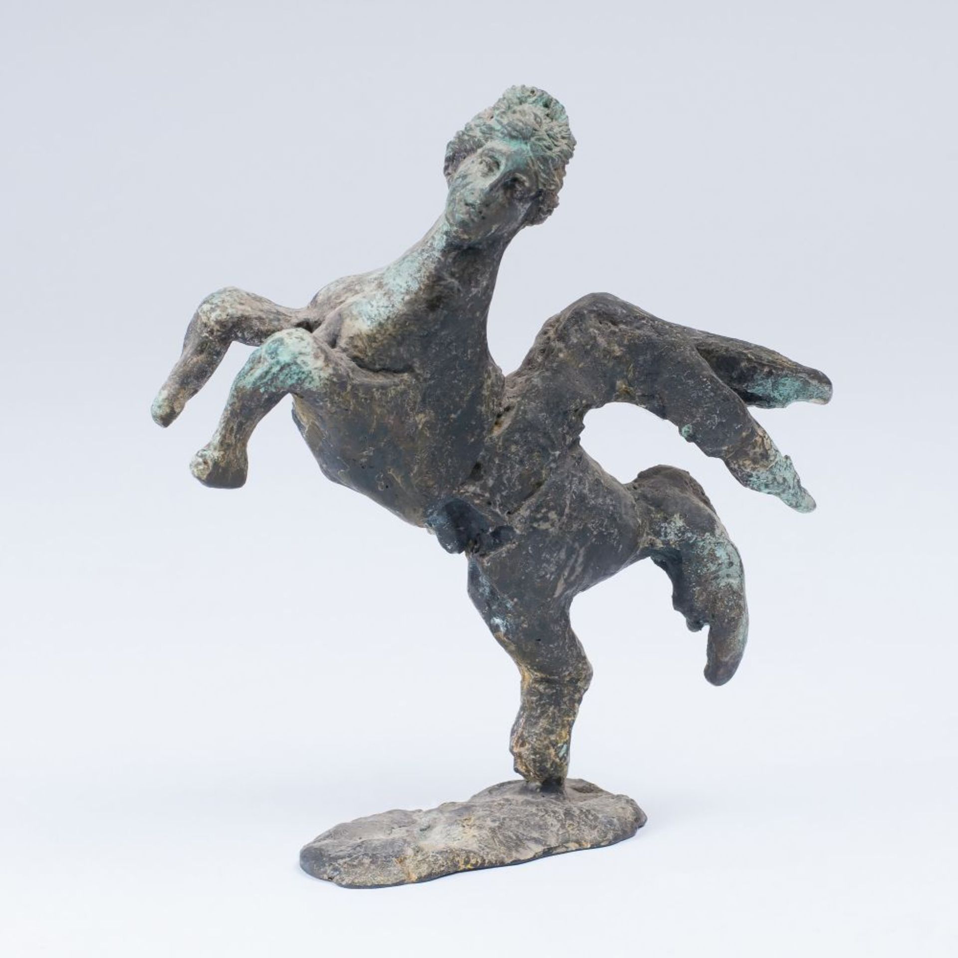 Stefan von Reiswitz (München 1931 - 2019). Pegasus. Bronze, grünlich patiniert. Pegasus ist in der