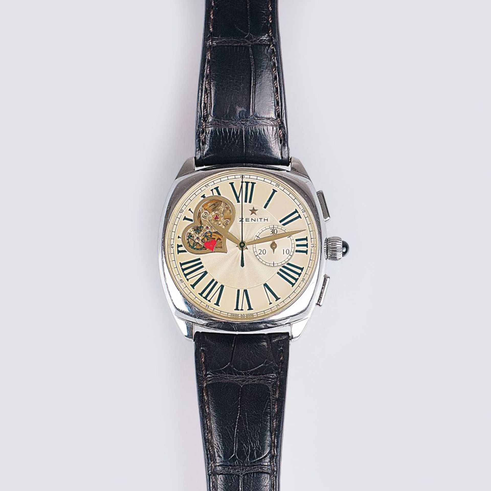 Zenith gegr. 1865 von Georges Favre-Jacot. Herren-Armbanduhr El Primero.