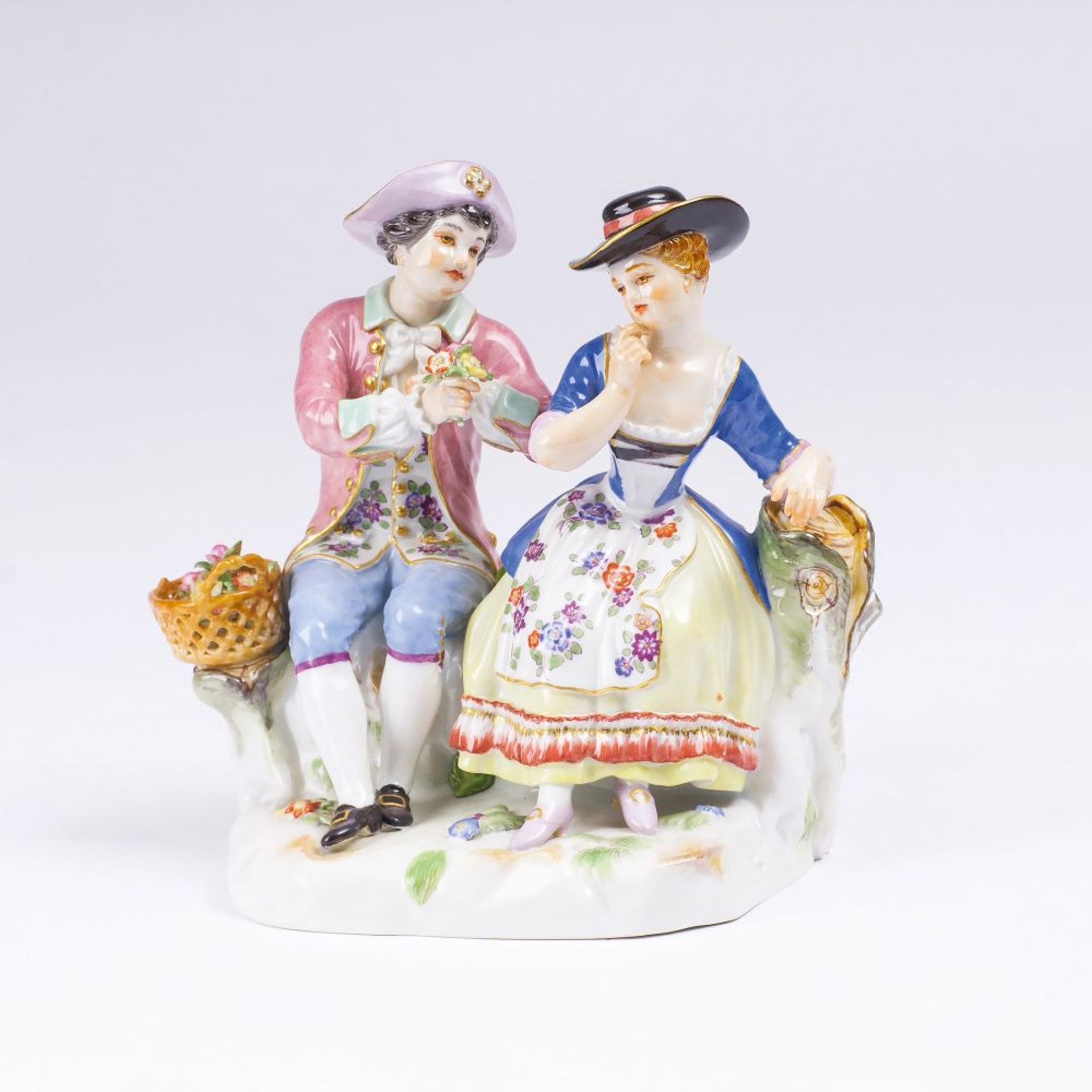 Ernst August Leuteritz (Meissen 1818 - Meissen 1893). Liebesgruppe.