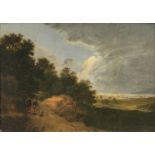 Meindert Hobbema (Amsterdam 1638 - Amsterdam 1709), Umkreis. Paar Gegenstücke: Weite Landschaften mi