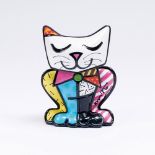 Romero Britto (Recife 1963). Katze 'Squeaki'.