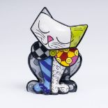 Romero Britto (Recife 1963). Katze 'Happy Cat'.