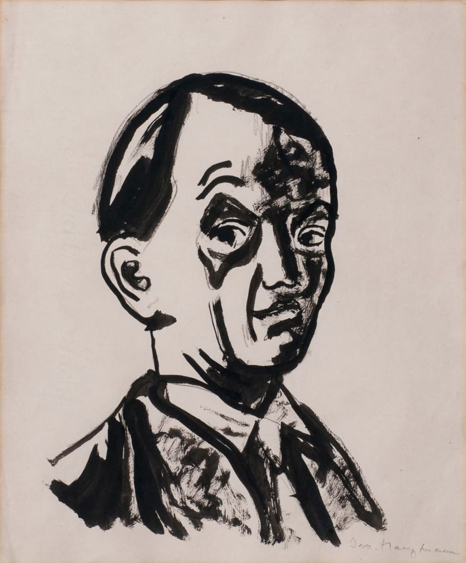 Ivo Hauptmann (Erkner 1886 - Hamburg 1973). Selbstportrait.