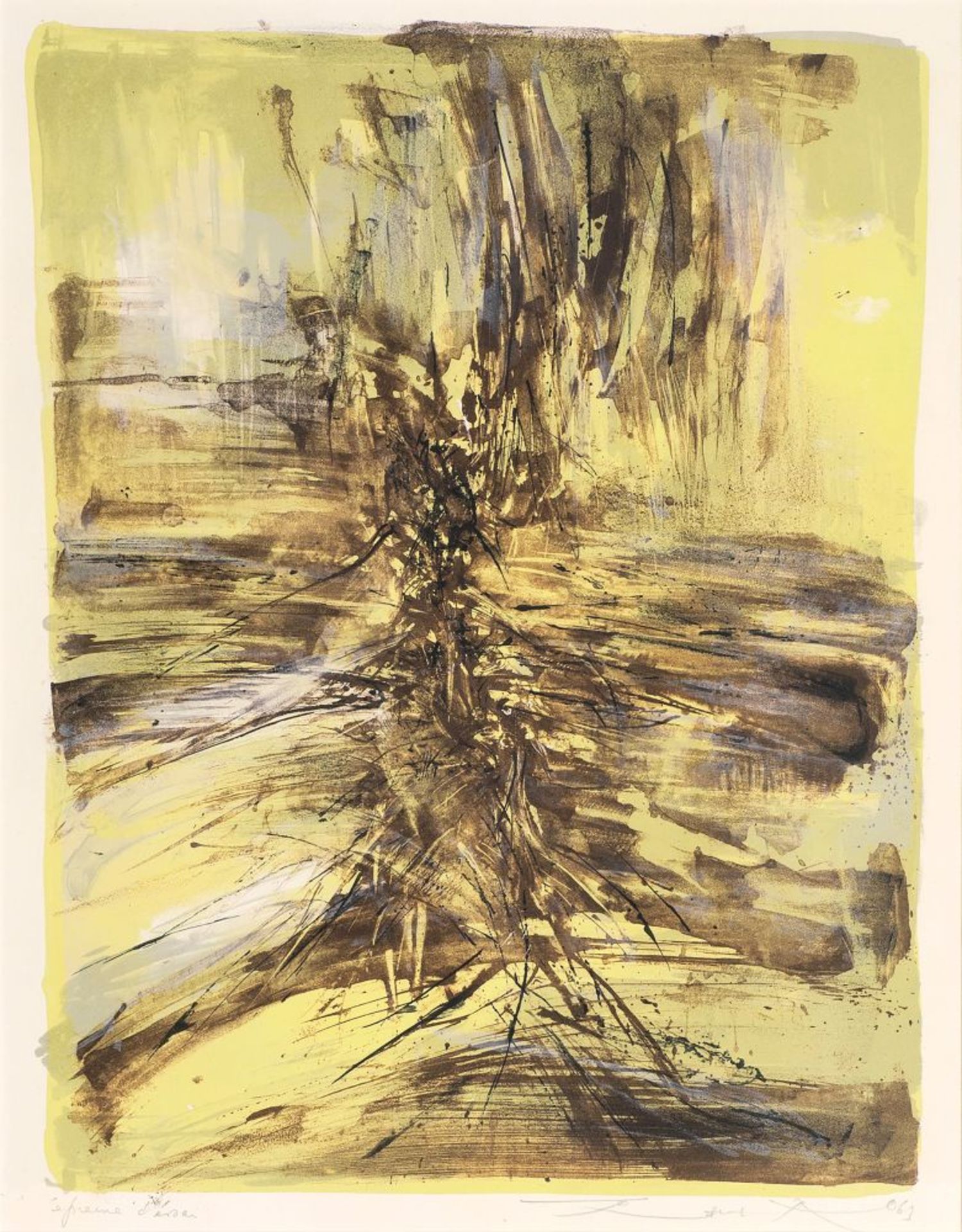 Zao Wou-Ki (Peking 1921 - Nyon 2013). Lithographie 155.