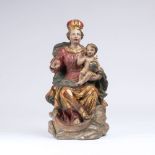 Barockskulptur 'Madonna mit Kind'.