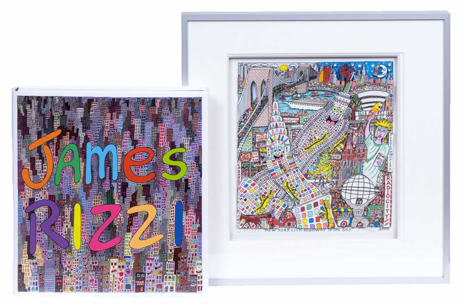 James Rizzi (New York 1950 - New York 2011). Highway to the Sky.