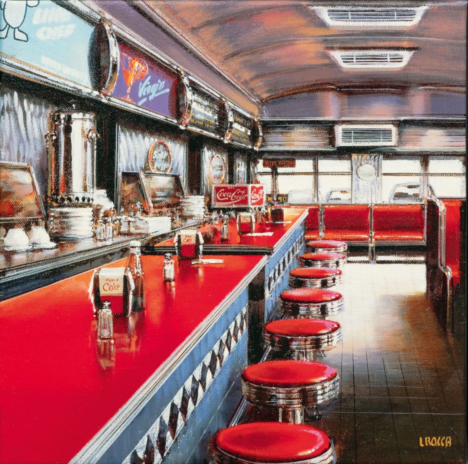 Luigi Rocca (Porpetto/Udine 1952). Red Diner.