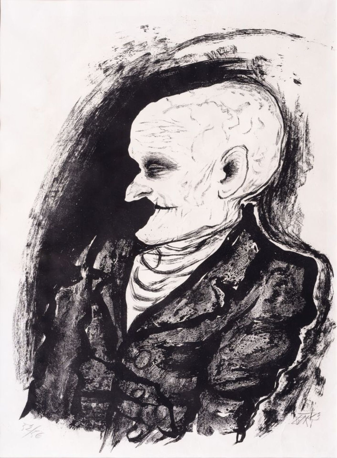 Otto Dix (Gera-Untermhaus 1891 - Singen 1969). Der Greis.