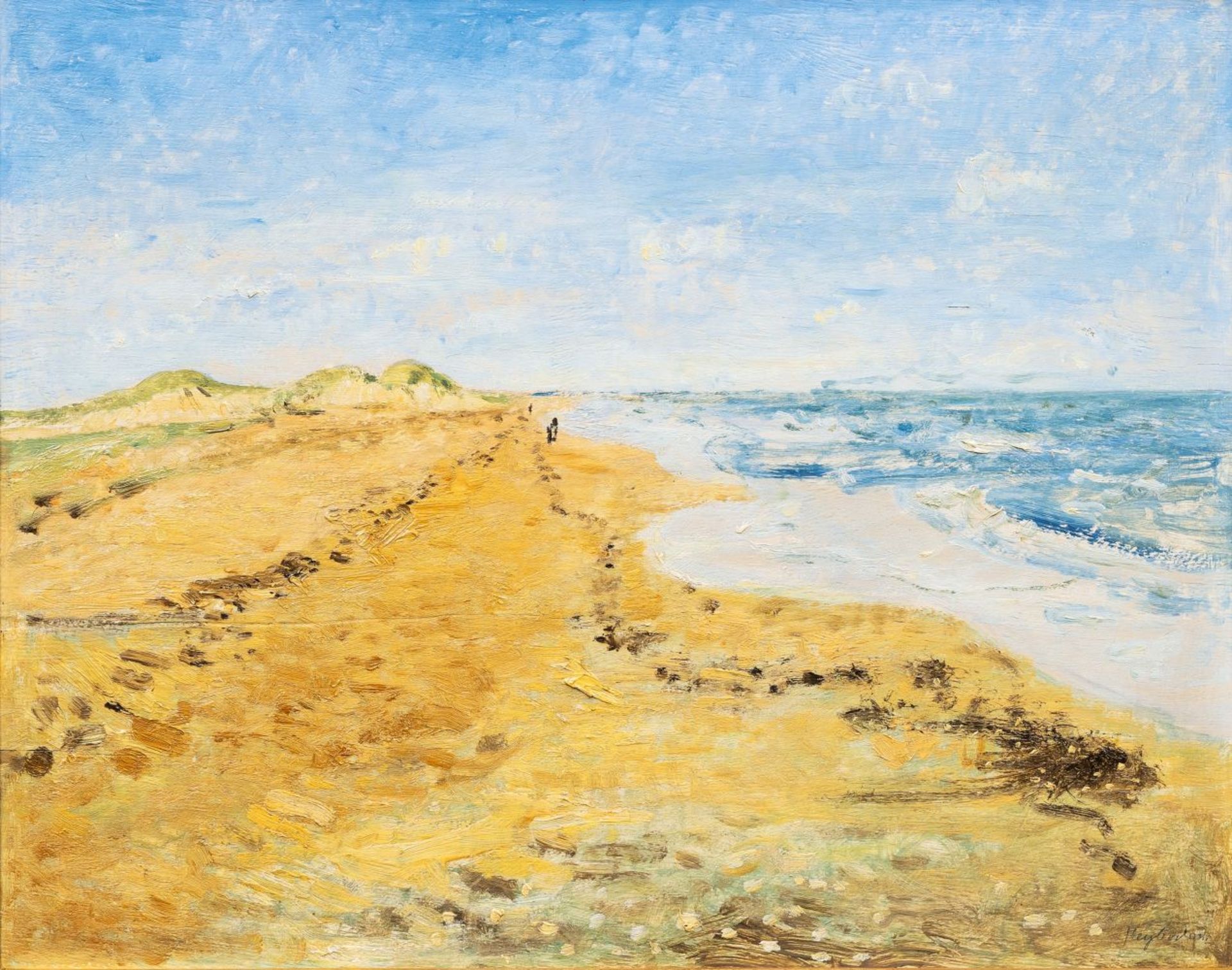 Hans Meyboden (Verden/Aller 1901 - Freiburg/Br. 1965). Dünen und Strand.