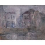 Lucien Frank (Brüssel 1857 - Ohain 1920). Stadt im Nebel.