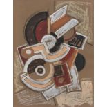 FRANTISEK KUPKA - Elements mecaniques - Gouache, charcoal, and chalk drawing on paper