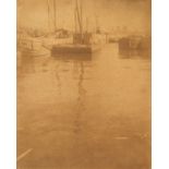 WILLIAM GORDON SHIELDS - Canal Boats of New Amsterdam [New York City Harbor] - Vintage gum bichro...