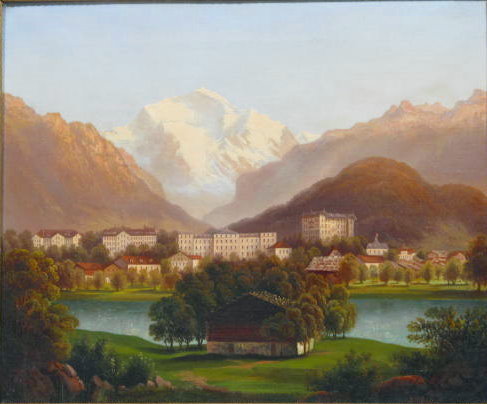 RUDOLF MULLER - Dorf in den Alpen - Oil on canvas - Image 2 of 9