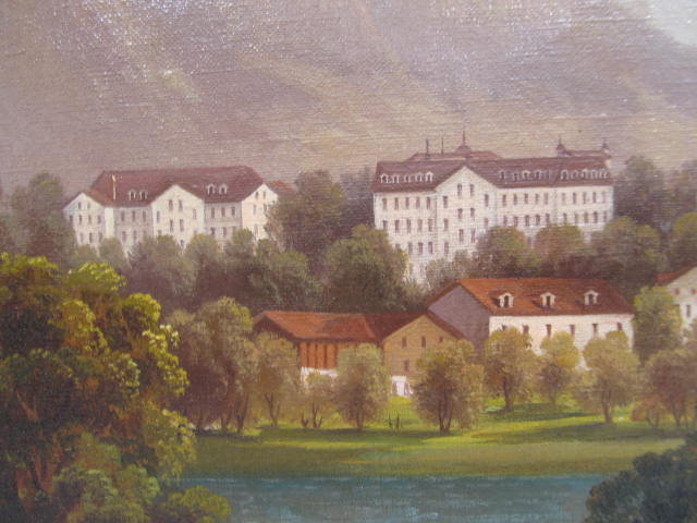 RUDOLF MULLER - Dorf in den Alpen - Oil on canvas - Image 6 of 9