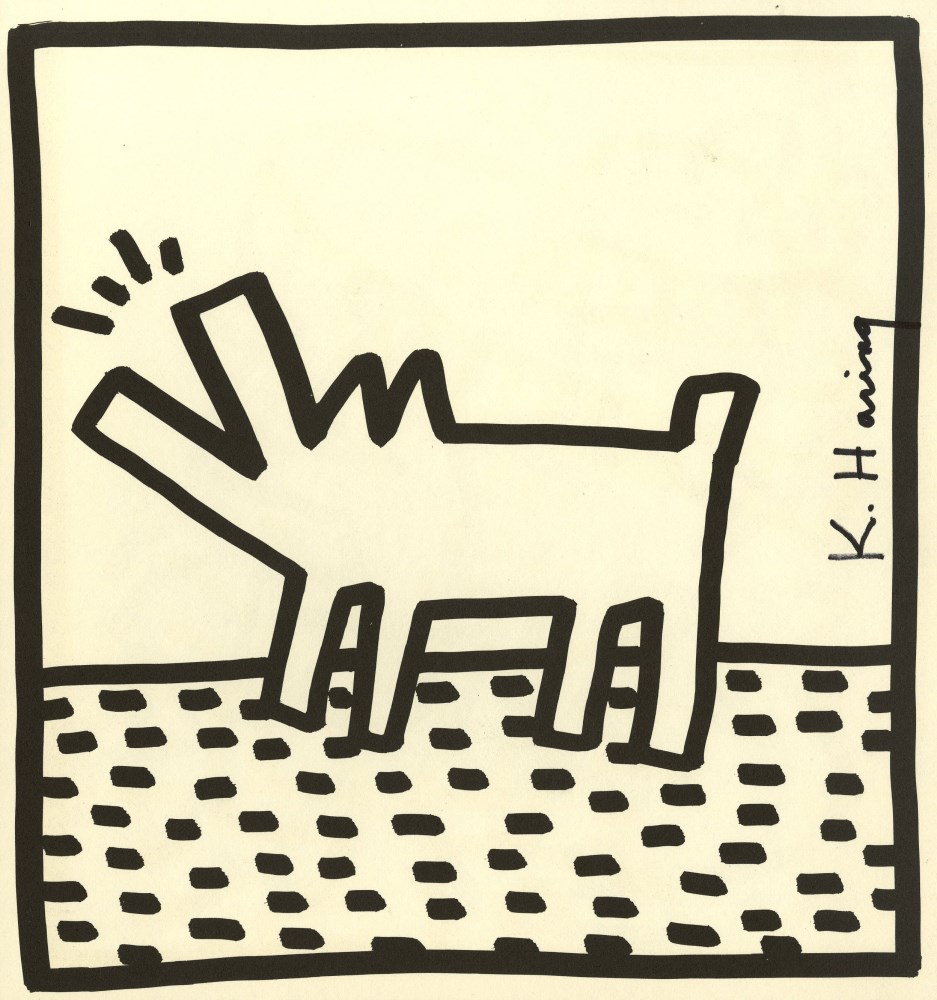 KEITH HARING - Barking Dog - Lithograph