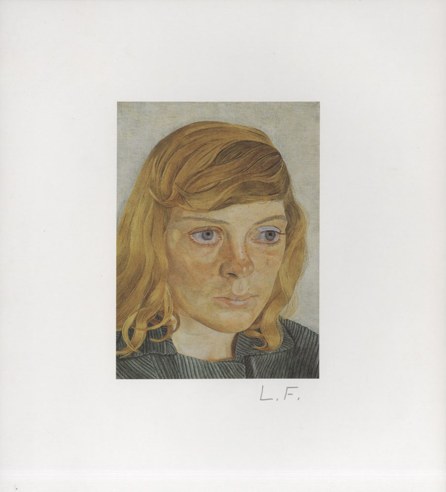 LUCIAN FREUD - Girl in a Green Dress - Color offset lithograph