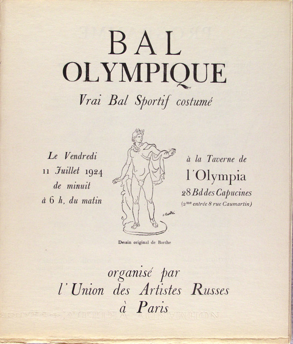 PABLO PICASSO - Bal Olympic: Vrai bal sportif costume (Programme) [Picasso *one original lithogra... - Image 2 of 10