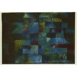 PAUL KLEE - Terraced Garden ["Jardin en terrasses"] - Original color collotype