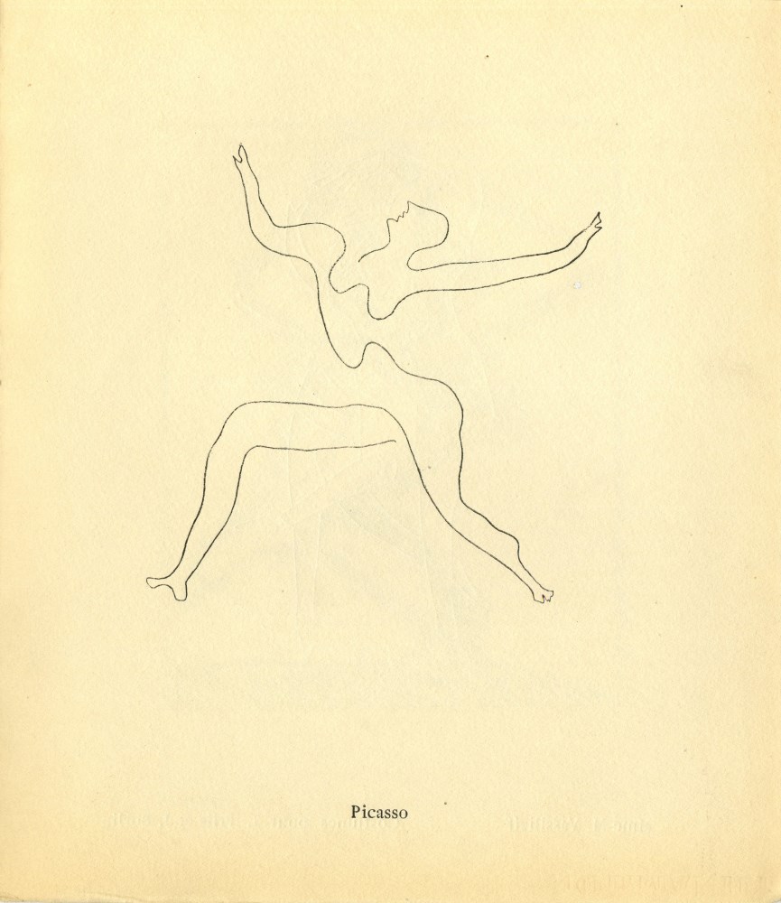 PABLO PICASSO - Bal Olympic: Vrai bal sportif costume (Programme) [Picasso *one original lithogra...