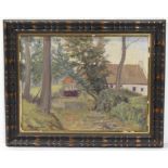 LORENZO P. LATIMER - Country Home - Oil on board
