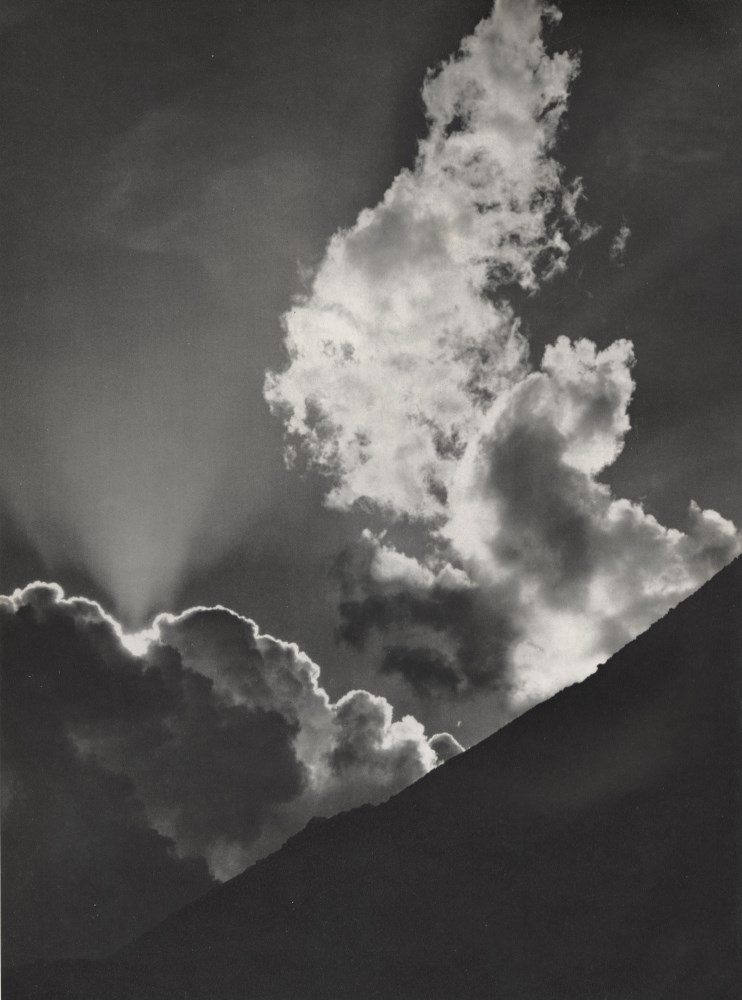 ANSEL ADAMS - Evening Cloud, Ellery Lake, Sierra Nevada, California - Original photogravure