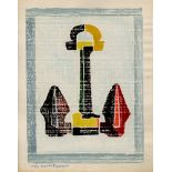 BEULAH TOMLINSON - Anchor (State II) - White line color woodcut