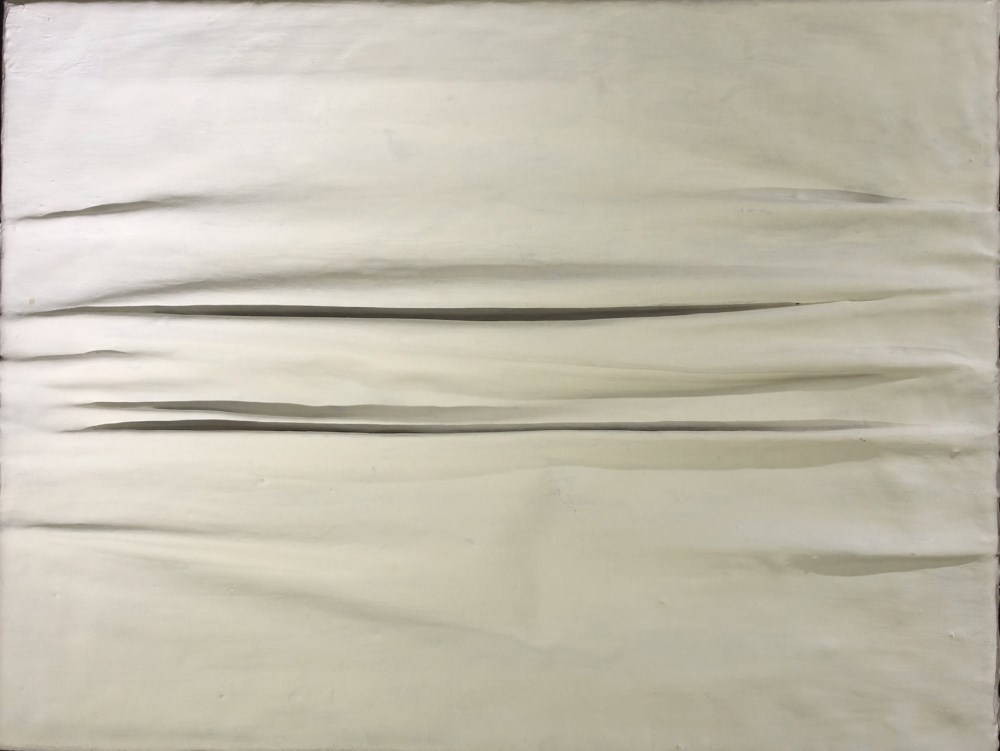 PIERO MANZONI - Achrome #12 - Kaolin on pleated canvas - Image 2 of 4