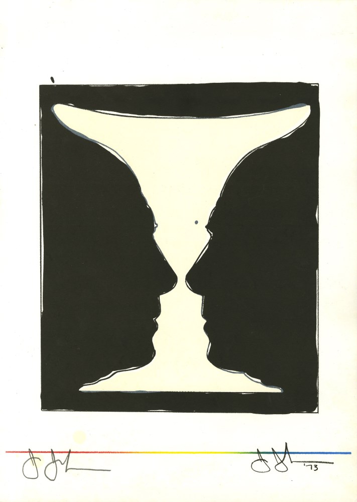 JASPER JOHNS - Cup 2 Picasso - Original color lithograph