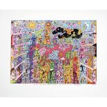 JAMES RIZZI - Look - There Are Cows in the City - Color silkscreen and lithograph