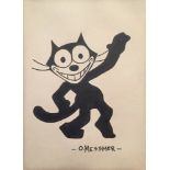 OTTO MESSMER - Felix the Cat Posing #3 - Pen and ink on paper