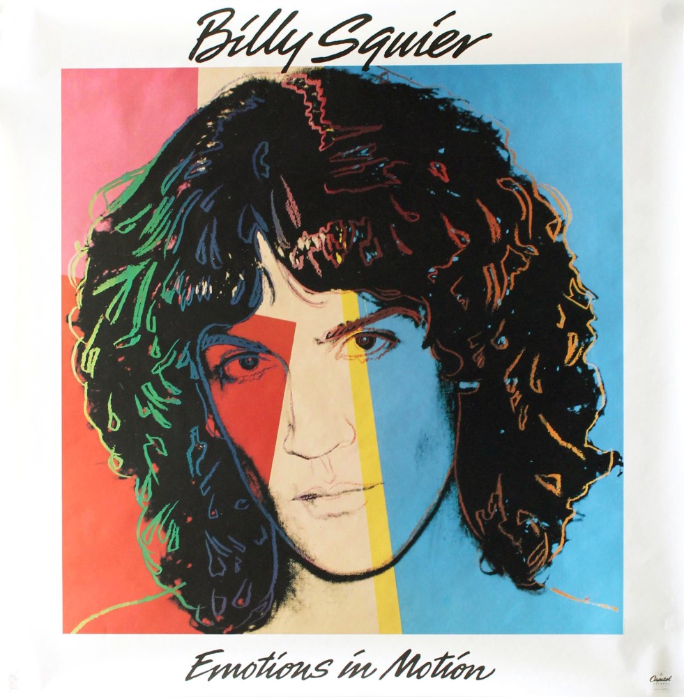 ANDY WARHOL - Billy Squier #2 - Original color offset lithograph