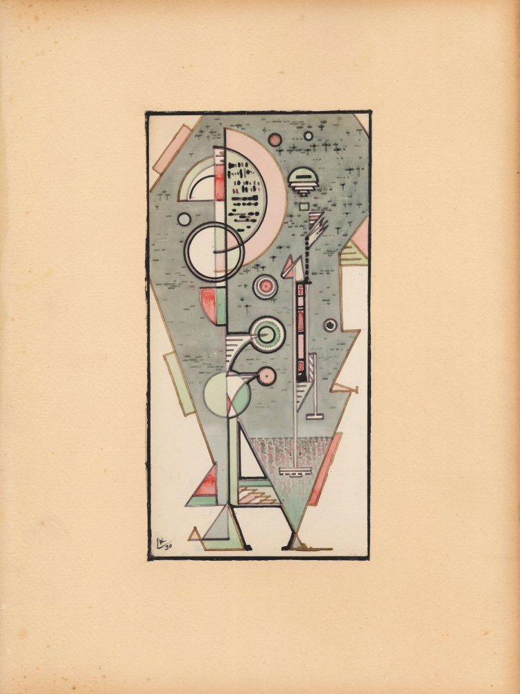 WASSILY KANDINSKY - Les formes et la composition - Gouache and watercolor drawing on paper