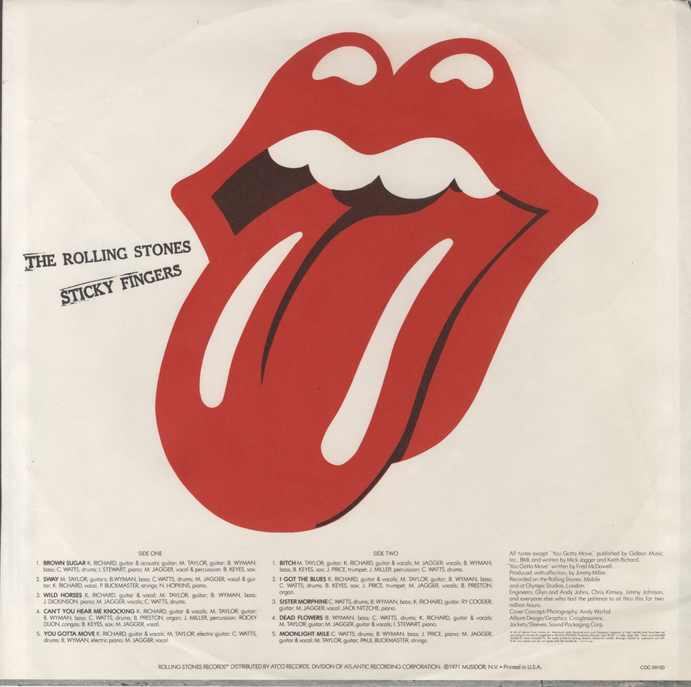 ANDY WARHOL - Sticky Fingers/Rolling Stones - Color offset lithograph - Image 5 of 7