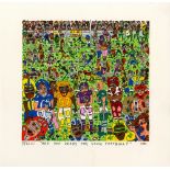 JAMES RIZZI - Are You Ready for Some Football? - Color silkscreen and lithograph