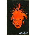 ANDY WARHOL - Self-Portrait (Fright Wig) - Acrylic and ink on paper