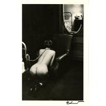 HELMUT NEWTON - Hotel Room, Place de la Republique, Paris - Original vintage photolithograph