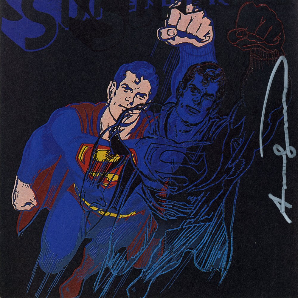 ANDY WARHOL - Superman - Color offset lithograph