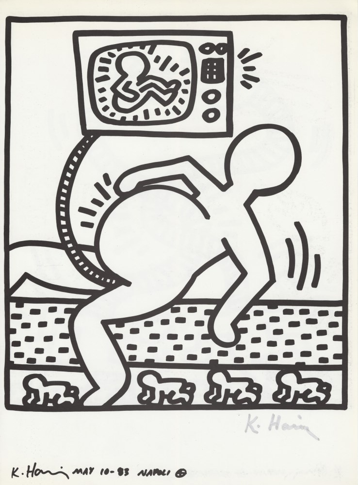 KEITH HARING - Naples Suite #05 - Lithograph