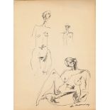 WILLEM DE KOONING - Nude Compositions - Pen and ink drawing on paper