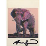 ANDY WARHOL - African Elephant - Color offset lithograph