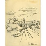 HANS HOFMANN - Landscape - Pencil drawing on paper
