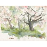 UMBERTO LILLONI [d'apres] - Bosco - Original watercolor on paper