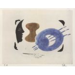 GEORGES BRAQUE - Profil et palette - Original color collotype