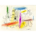 ARSHILE GORKY - Composition - Crayon and ink on paper