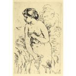 PIERRE-AUGUSTE RENOIR - Baigneuse debout, a Mi-Jambes - Original etching