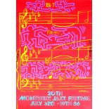 ANDY WARHOL & KEITH HARING - 20th Montreux Jazz Festival - Original color silkscreen